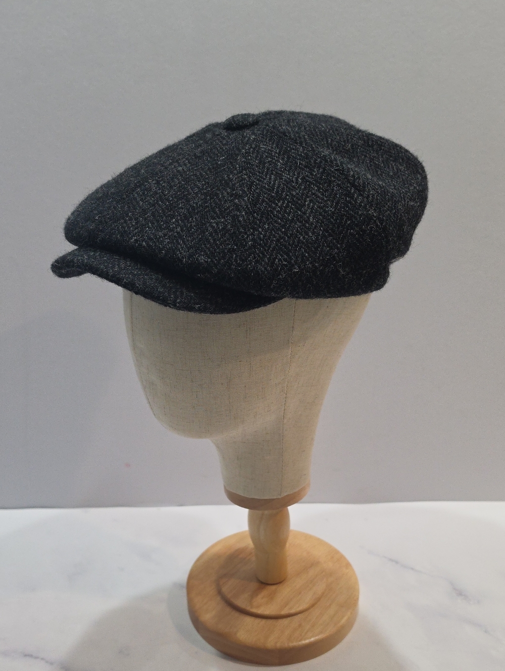 Jaxon & James Black Charcoal Newsboy Cap